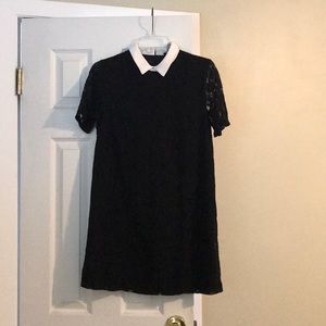 Collared black dress